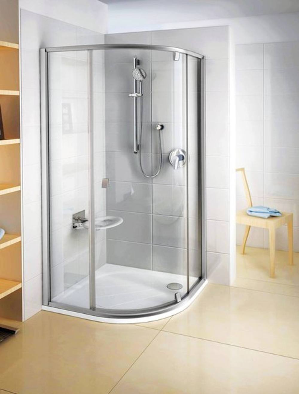 Душевой уголок Ravak Pivot PSKK3-90 белый + траспарент 37677100Z1