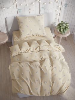 Постельное белье Сказка "Котики (компаньон)" 1,5-сп Наволочка 50х70 см 1 шт Простынь на резинке 90х200 см Пододеяльник 145х215 см, перкаль