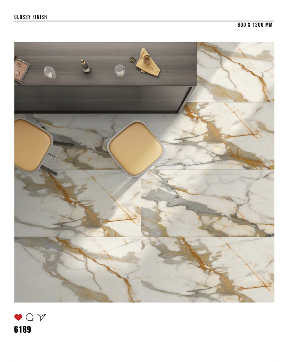 Керамогранит glossy №2 60х120, 6189