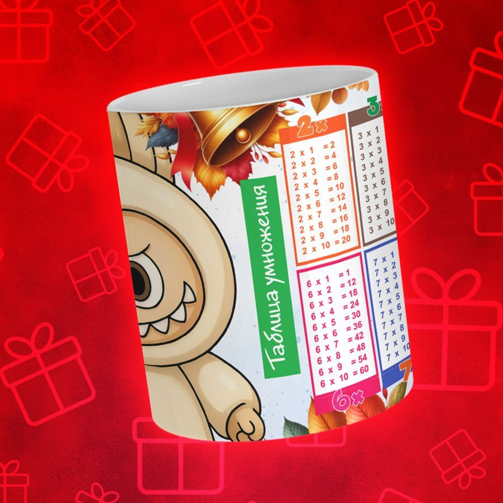 Лабубу с таблицей умножения