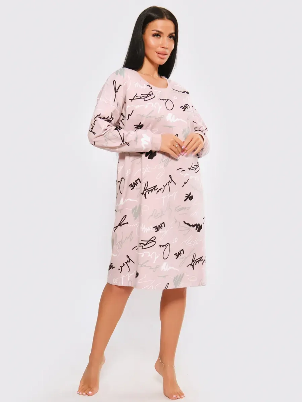 Ночная сорочка утеплённая