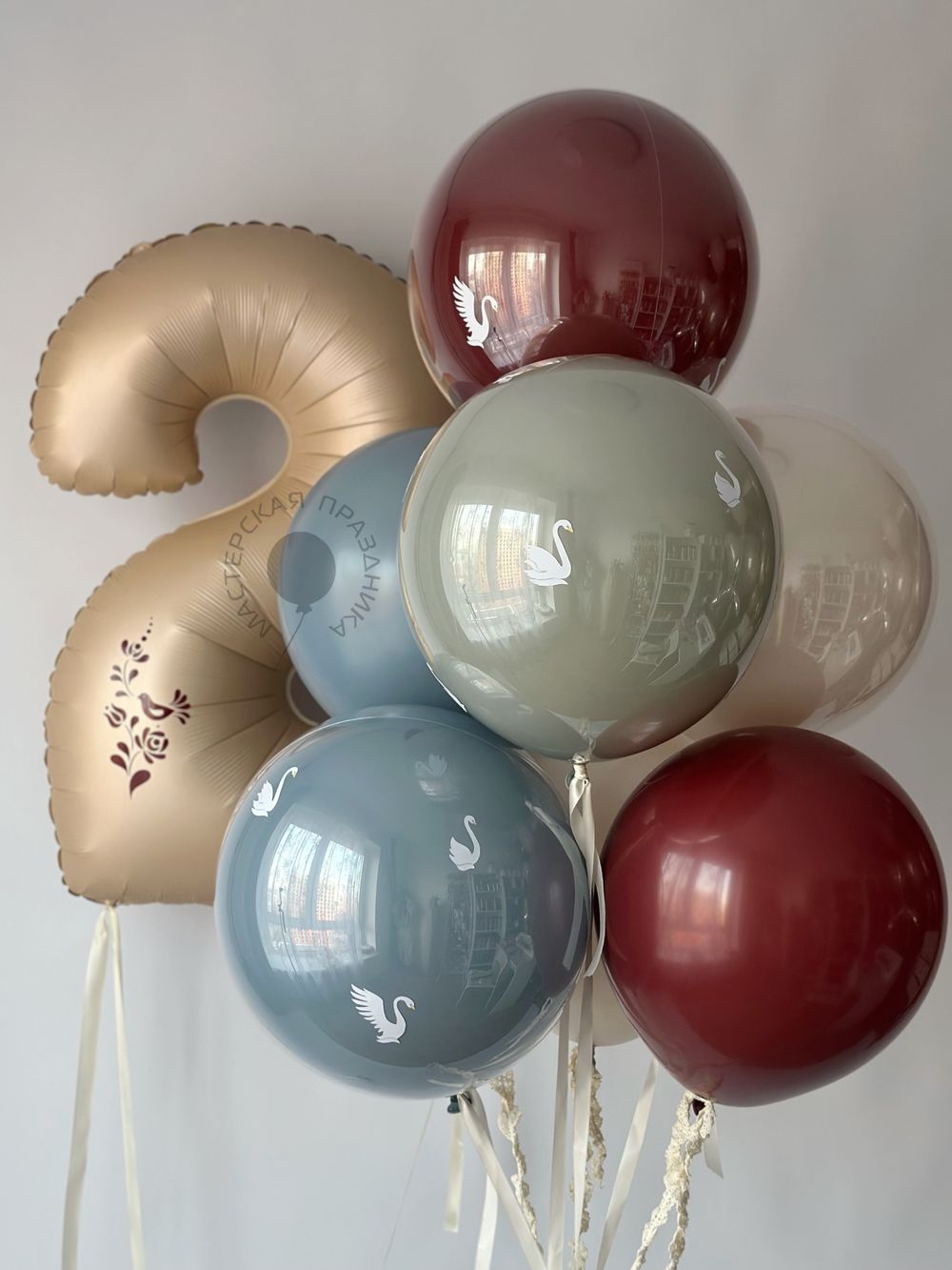 Воздушные шары на 2 годика для мальчика №8675  Изображение3
