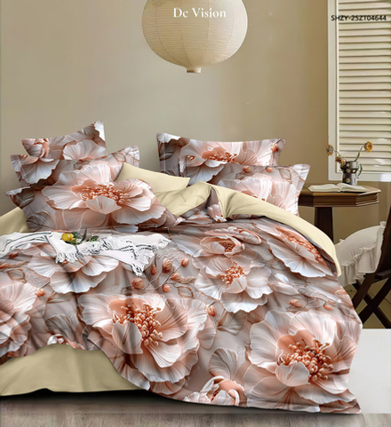 КПБ 2 сп с простыней на рез. 140х200 ПОПЛИН "П12"