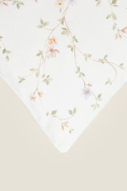 ZARA HOME ХЛОПКОВЫЙ ЧЕХОЛ ДЛЯ ДЕКОРАТИВНОЙ ПОДУШКИ С ПРИНТОМ, ЭКРЮ