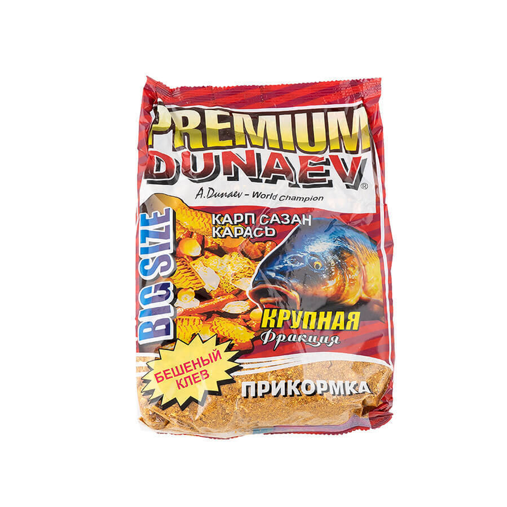 Прикормка DUNAEV-PREMIUM 1кг Карп-Сазан Крупная фракция