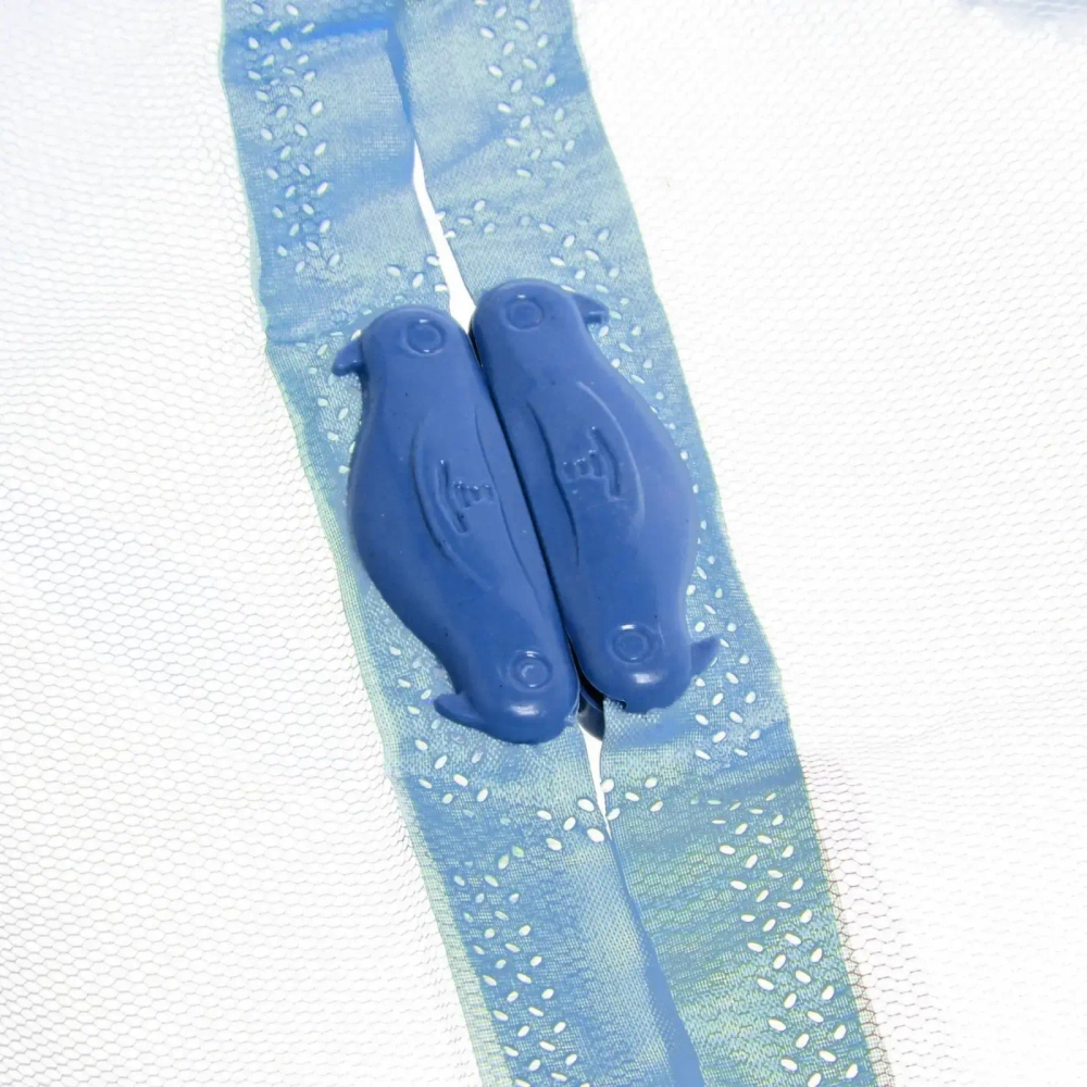 Антимоскитная сетка дверная на магнитах 100*210см «Классическая» голубая ДоброСад