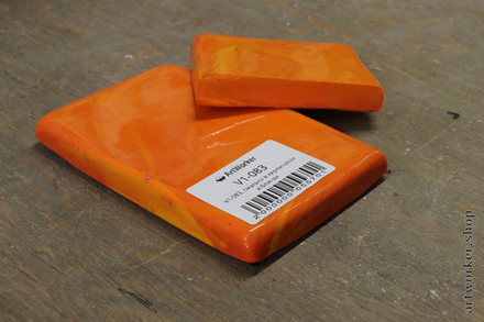 Orange smalt in bricks, V1-083