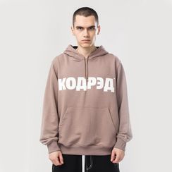 Худи CODERED Base Wide Summer Лого ТМ, бежевый темный