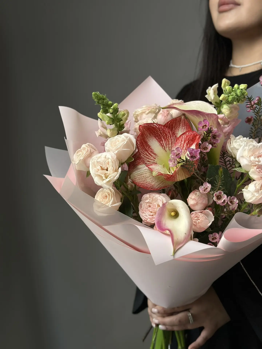 Сборный букет «Розовый туман»