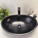 Раковина из камня Андезит Oval Black OA-62835 (55*38*19) 104