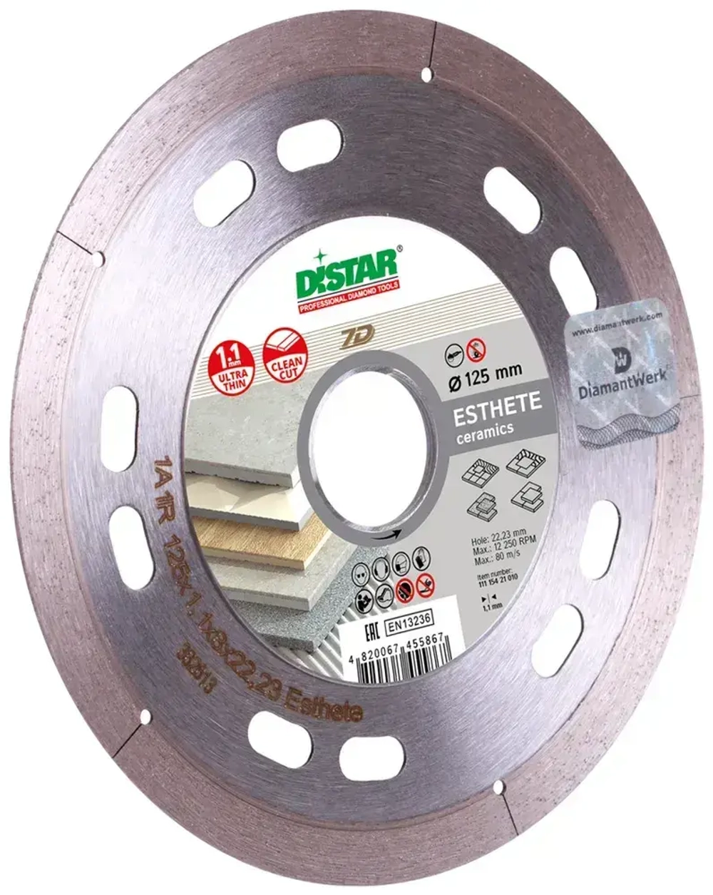 DISTAR Диск алмазный 125 x 1.1 x 22