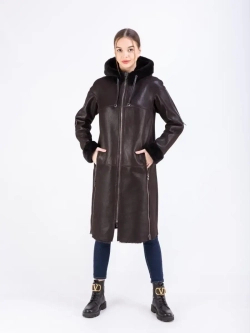 дубленка женская натуральная длинная зима Турция