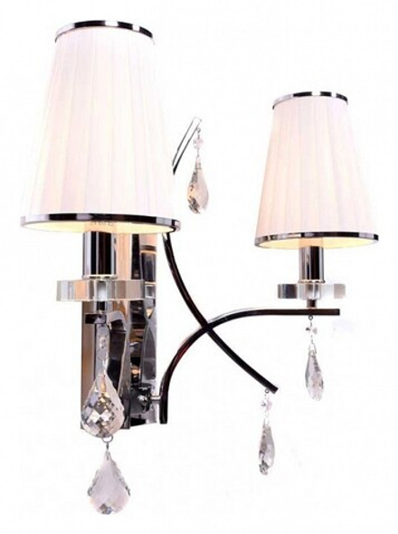 Бра LUMINA DECO Glamour LDW 66247-2 WT+CHR