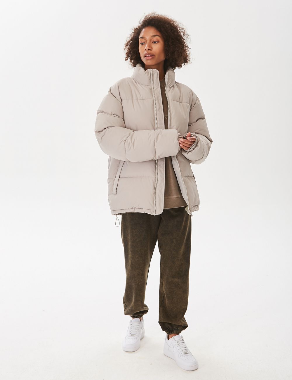 Пуховик ZNY Basic Бежевый