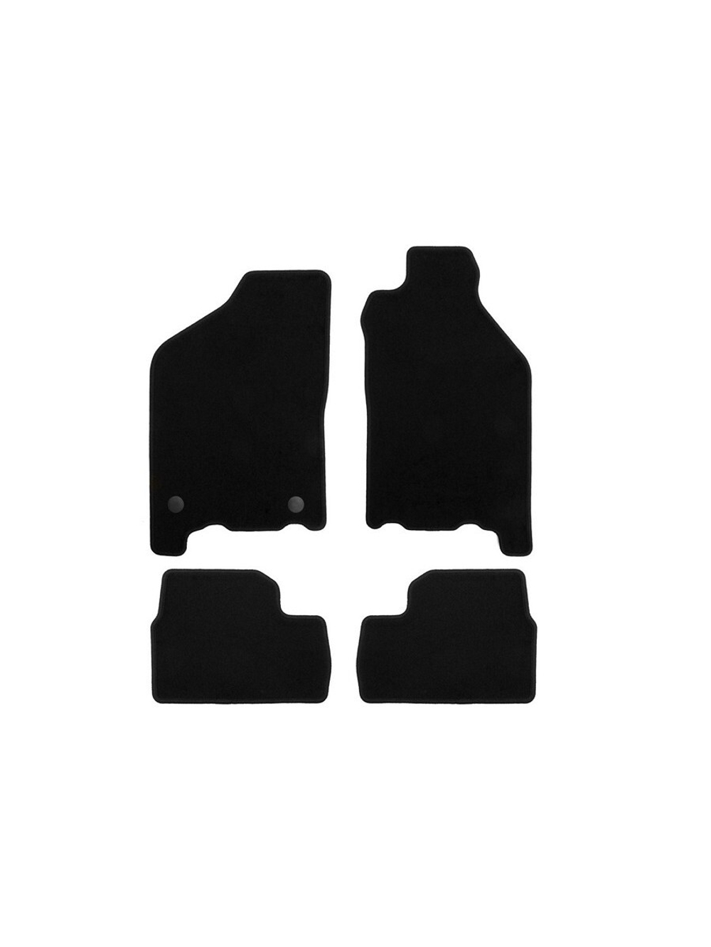 Коврики в салон для ВАЗ 2114 2001-2013, хэтчбек, 4 шт. (текстиль) KLEVER01520901200K