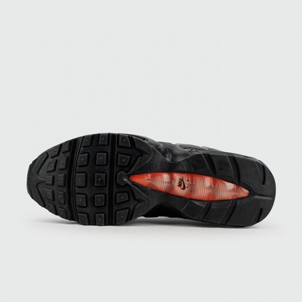 кроссовки Nike Air Max 95 Grey Black / Red Swoosh Winter
