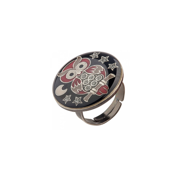 Кольцо Clara Bijoux Сова K27956-6 BW