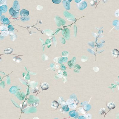 Веточки эвкалипта и хлопка