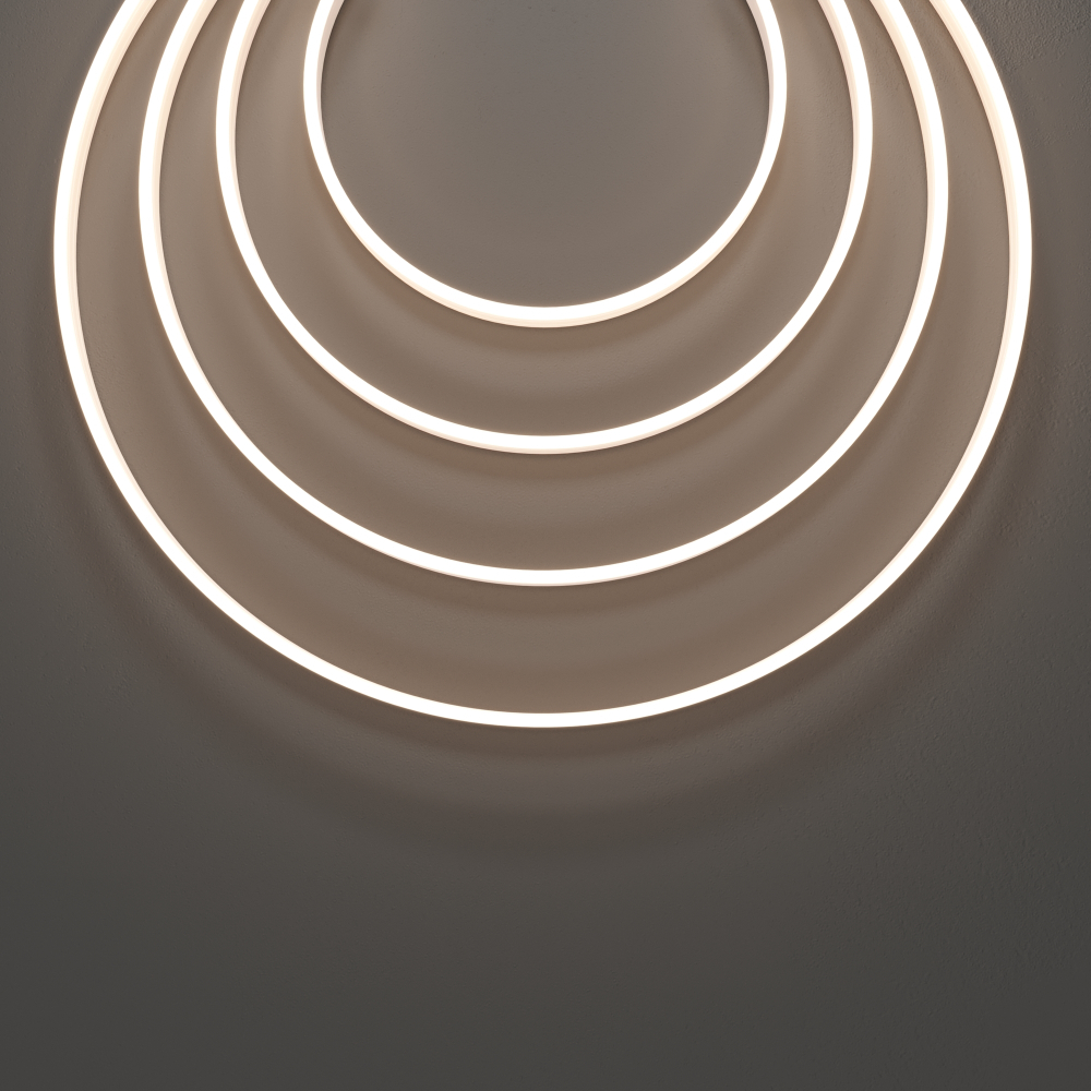 Гибкий неон Maytoni 10x4 24В 9,6 Вт/м 3000K IP67 5м 432037