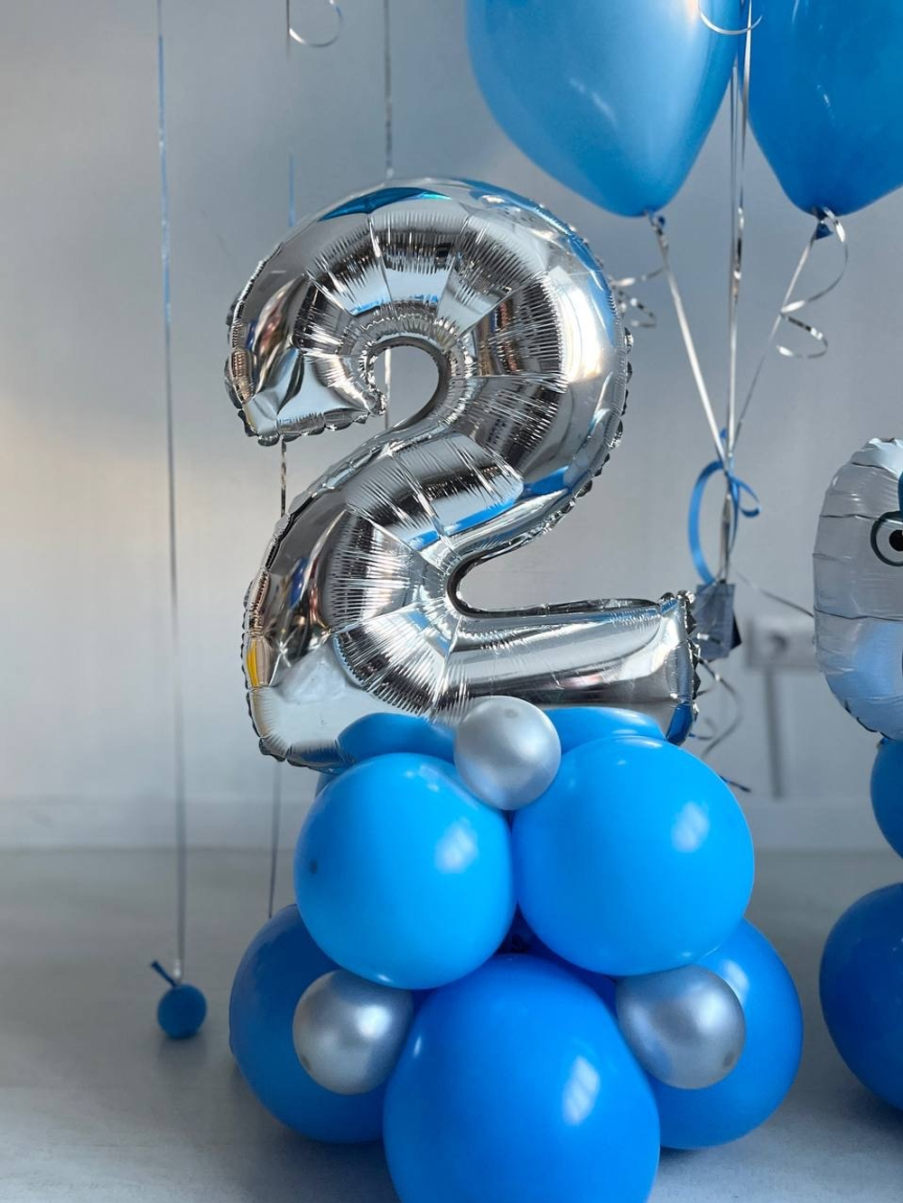 Воздушные шары Синий трактор №2544