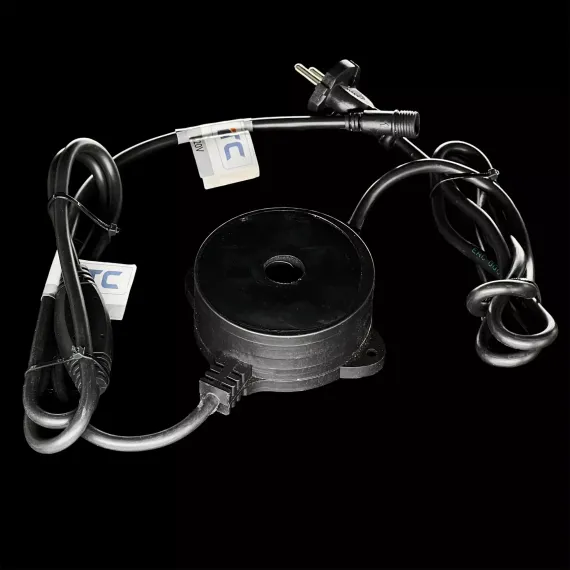 Тороидальный трансформатор 30W. с выпрямителем для нитей 24В., до 600 LED, провод черный каучук, IP65, Beauty led (T24-30)