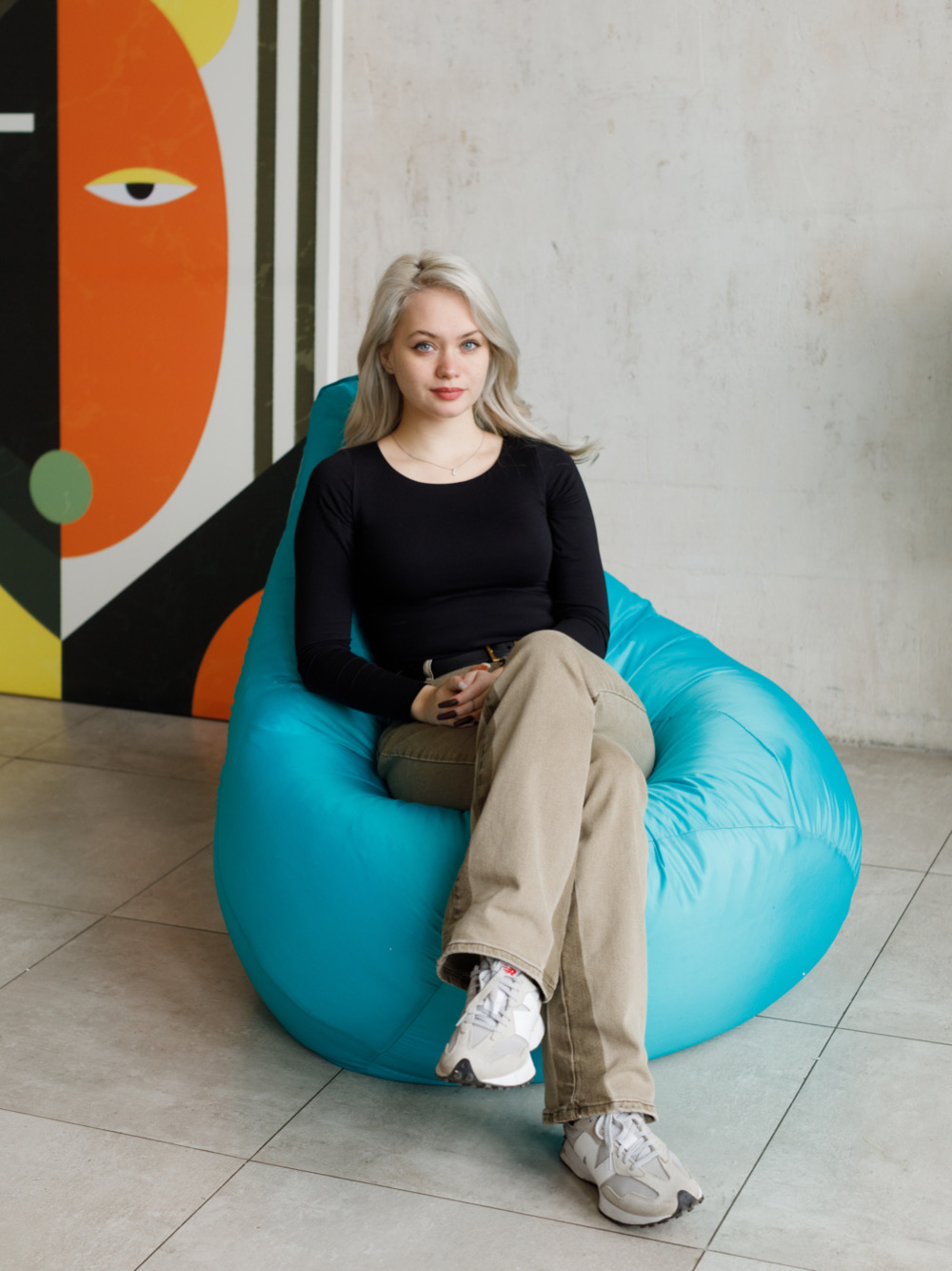 Кресло Мешок Груша Бирюзовый (Оксфорд) (XL, Классический)