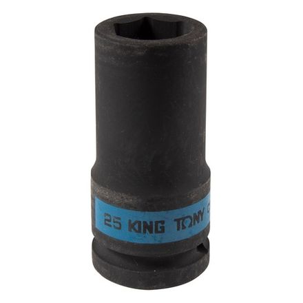 Цена на KING TONY (643525M) Головка торцевая ударная глубокая шестигранная 3/4", 25 мм