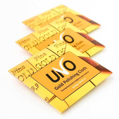 Салфетка "UNO" для полировки ЗОЛОТА, 18х18 см