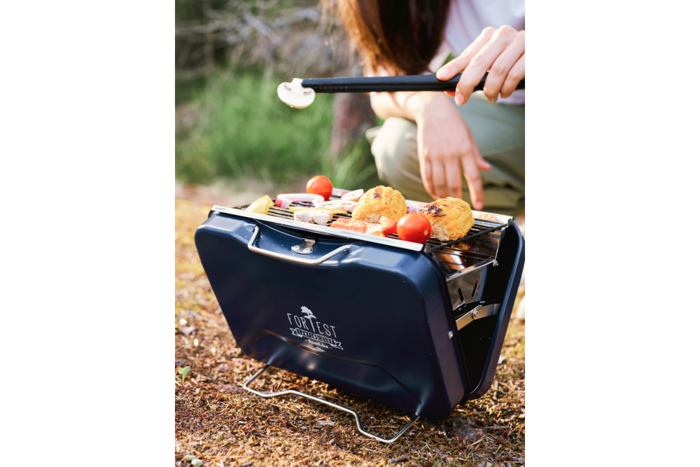 Портативный гриль RoadLike Grill, синий