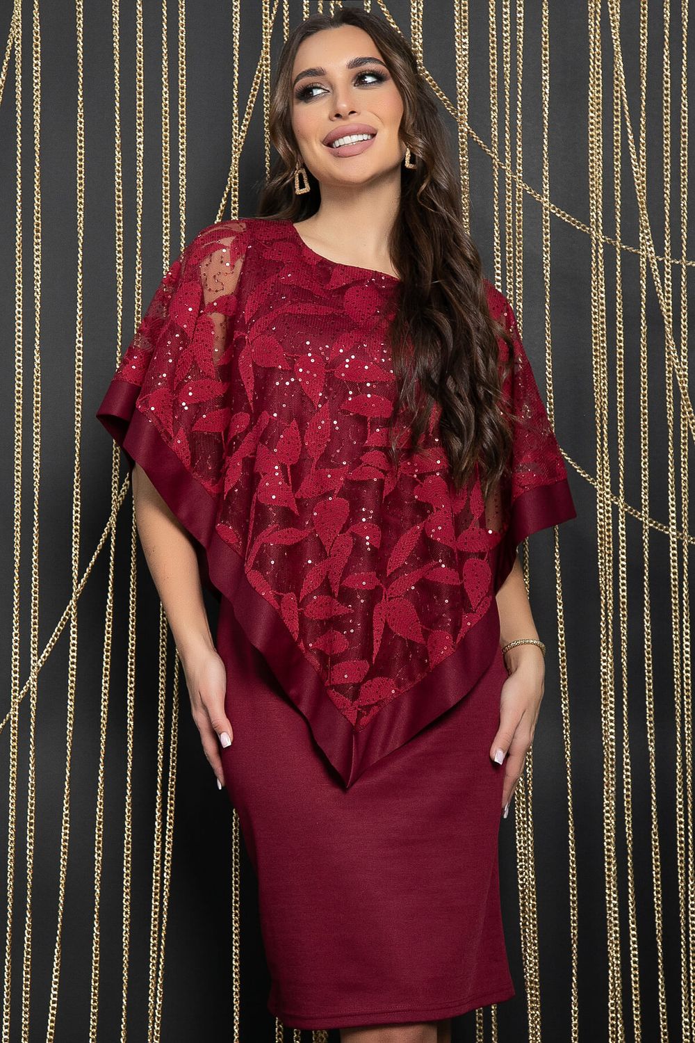 Платье Твой выход (бордовое) П11710 LT Collection (Акция)