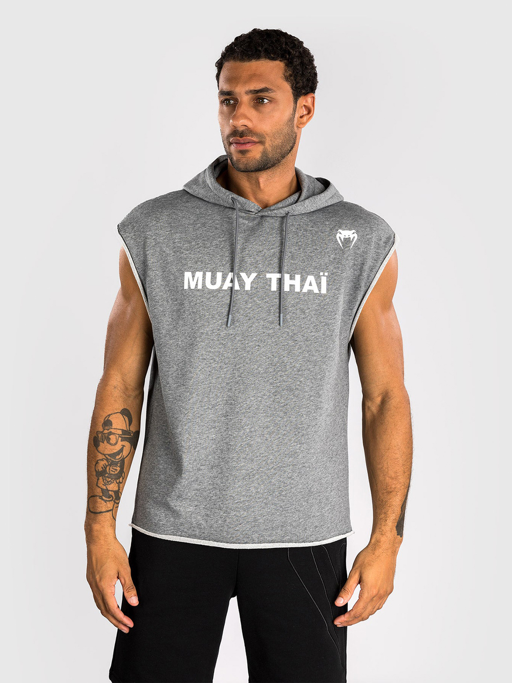 Худи без рукавов Venum Muay Thai VT Heather Grey