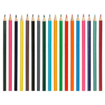 Цветные карандаши деревянные для рисования, 18 шт, MC-Basir, набор детских разноцветных карандашей "Динозаврики"