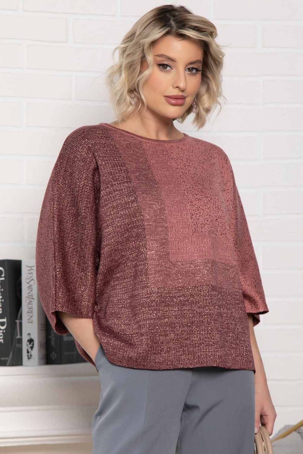 Джемпер Орлеан (персиково-розовый) Б15000-4М LT Collection