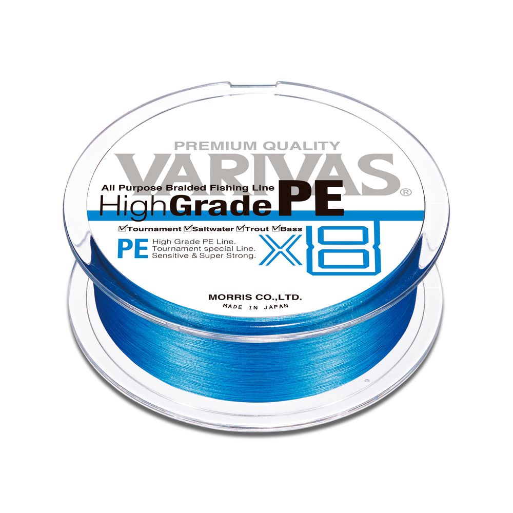 Плетеный шнур VARIVAS HIGH GRADE PE X8 O.BLUE 150M