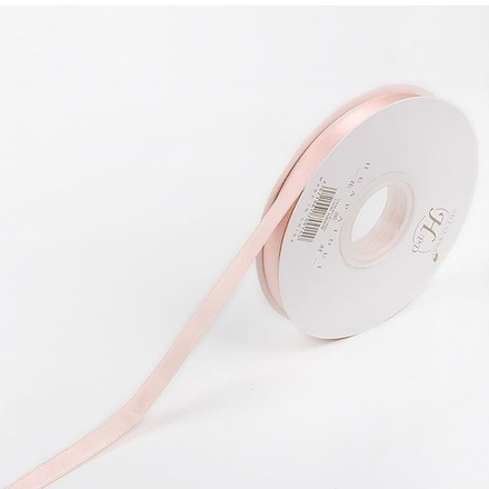 Лента шелк ПРЕМИУМ 1см*45Y НЕЖНО-РОЗОВЫЙ