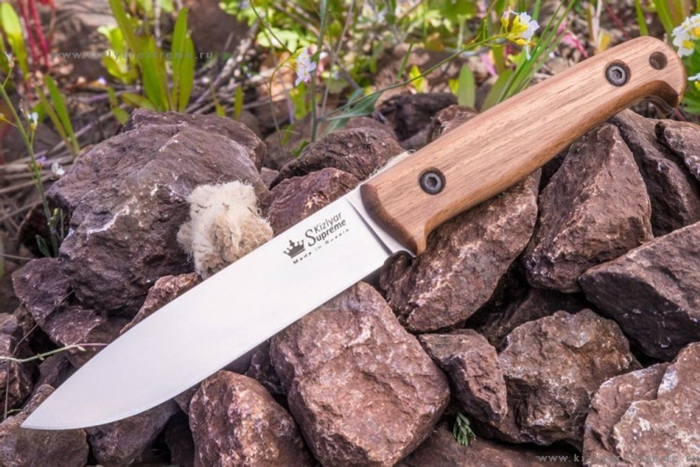 Туристический нож Pioneer Sleipner StoneWash Орех