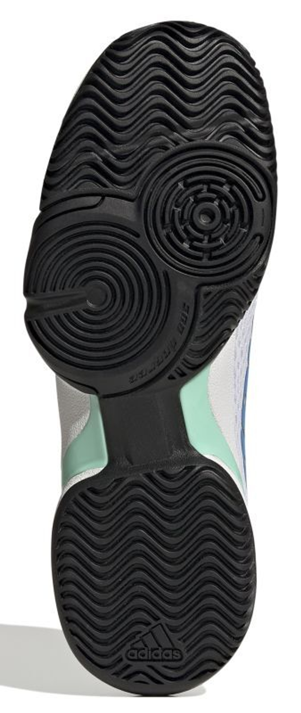 детские Кроссовки теннисные Adidas Barricade K - cloud white/pulse blue/core black