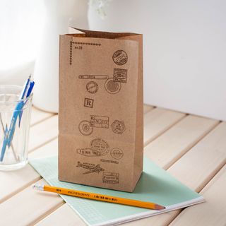 Крафт-пакет с рисунком 