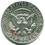 1/2 доллара 1964 (D) США XF-AU (Кеннеди).