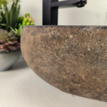 Раковина из речного камня RS-64996 41*37*15 0860