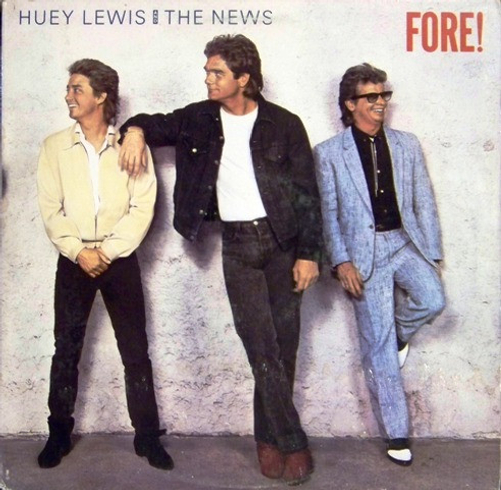 Huey Lewis And The News – Fore! / CDL 1534 - выпуск 1986 года от лэйбла Chrysalis - сделано в Scandinavia - Black Vinyl