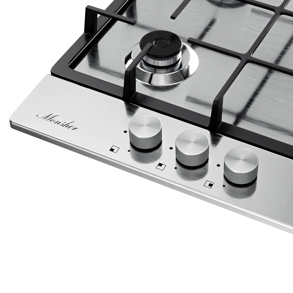 Встраиваемая газовая варочная панель Monsher MSG 43 Acier