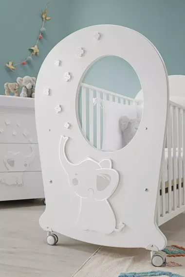 Детская кроватка-качалка Erbesi Elly Oblo White