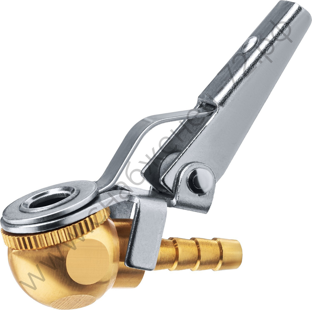 ЗУБР штуцер ″елочка″, 6 мм - наконечник угловой для накачки шин, переходник, Профессионал (64928-06)