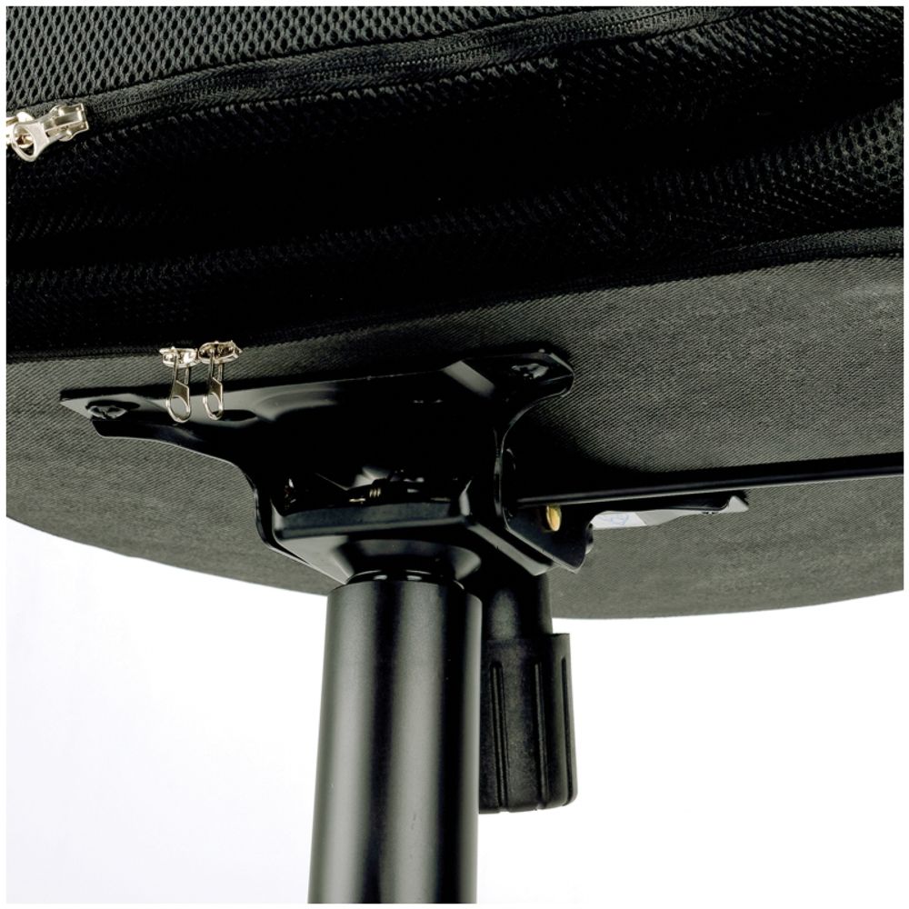 Кресло руководителя Helmi HL-E85 "Graphite", ткань TW черная/серая, мягкий подлокотник