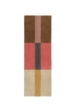 Шерстяной стираемый ковер Lorena Canals Chroma Stripes Spice Coral R (80 x 230 см)