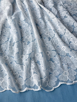 Вышивка Ромашки на сетке