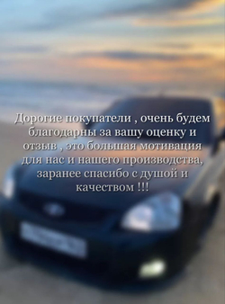 Чехлы на козырьки ЛАДА Приора Priora (синяя нить Бабочка)