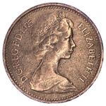 United Kingdom, 1 New Penny, 1975 - Elizabeth II (2nd Portrait), XF