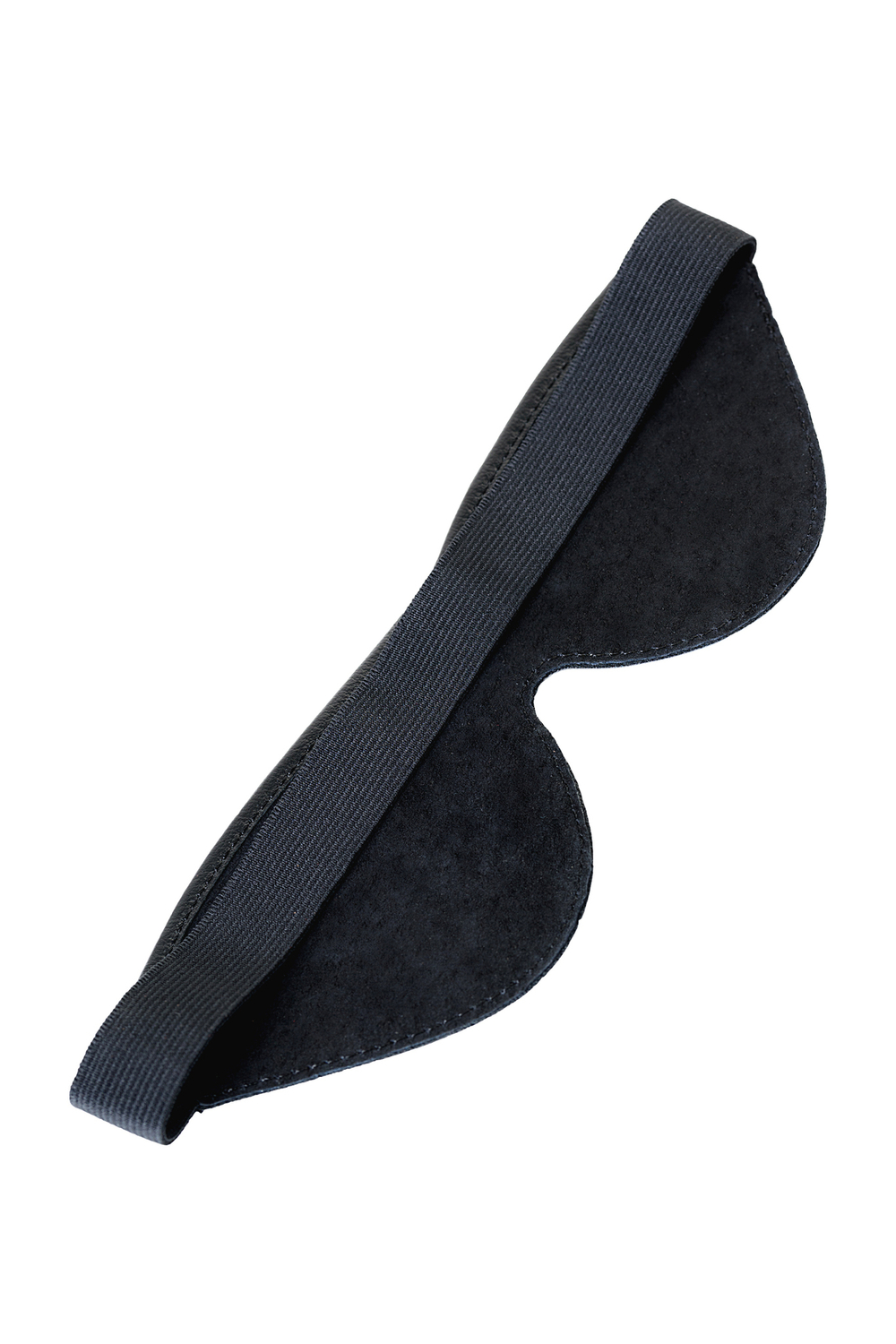 Маска Sitabella с красным бантиком чёрная кожа